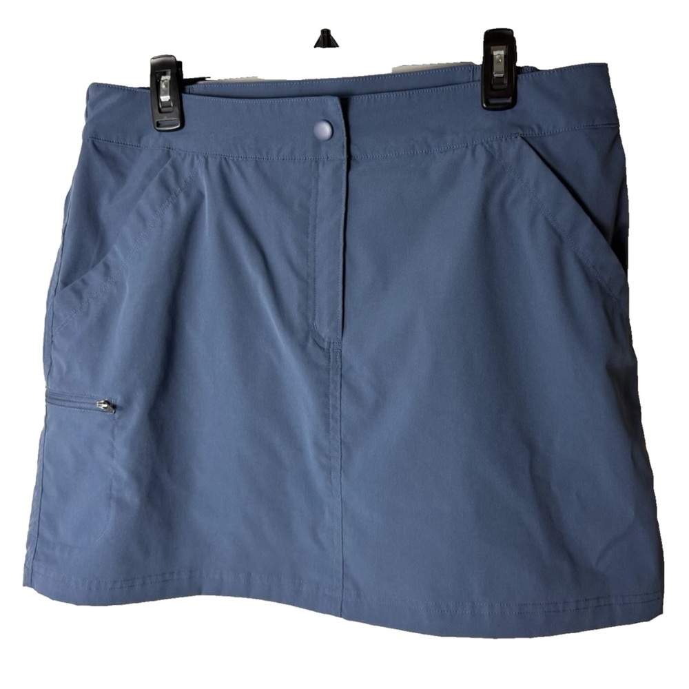 32 Degrees Cargo Skort Size Large Dusty Steel Blue Pockets Golf Inner Shorts